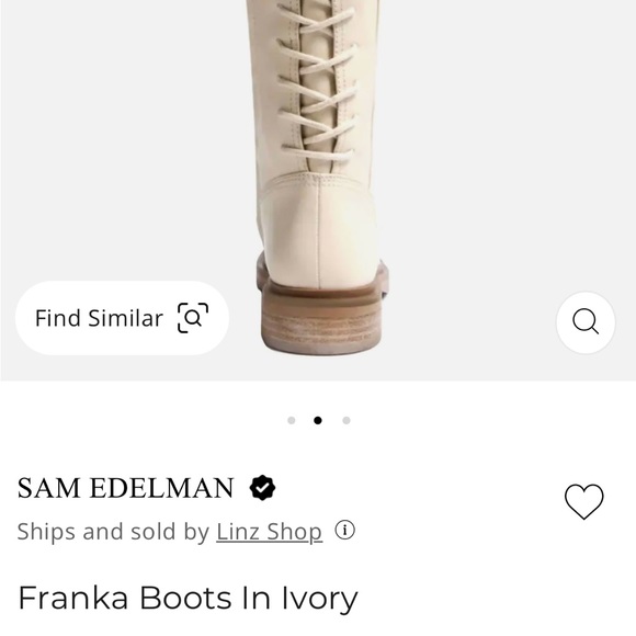 BLACK FRIYAY!! Sam Edelman Franka genuine, leather boots size 7.5 NWT wore 1x - Picture 7 of 13